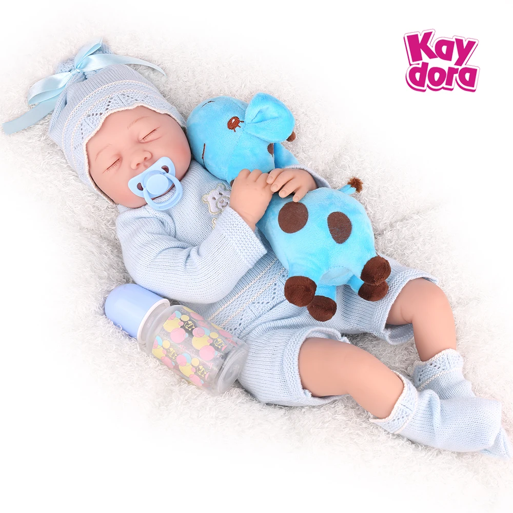 Reborn Baby doll ткани тела красивый малыш Boneca 22 дюймов реалистичные детские игрушки в