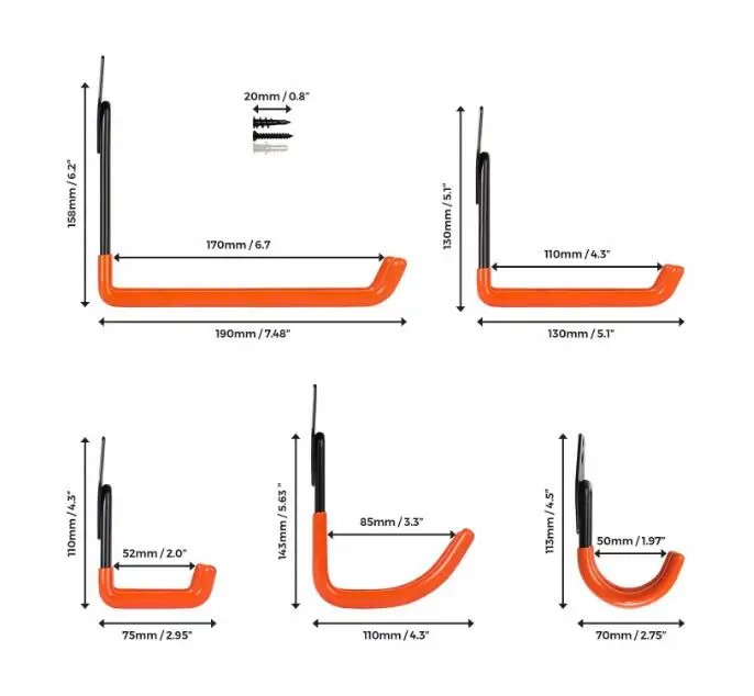 Садовые крючки для хранения жилых прицепов настенные лестниц велосипедов