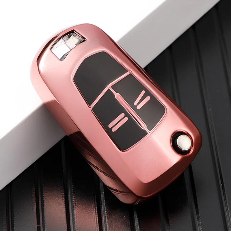 

Flip Remote Folding TPU Car Key Cover Fob Case Shield For Opel Astra H Corsa D Vectra C Zafira Astra Vectra Signum Accessories