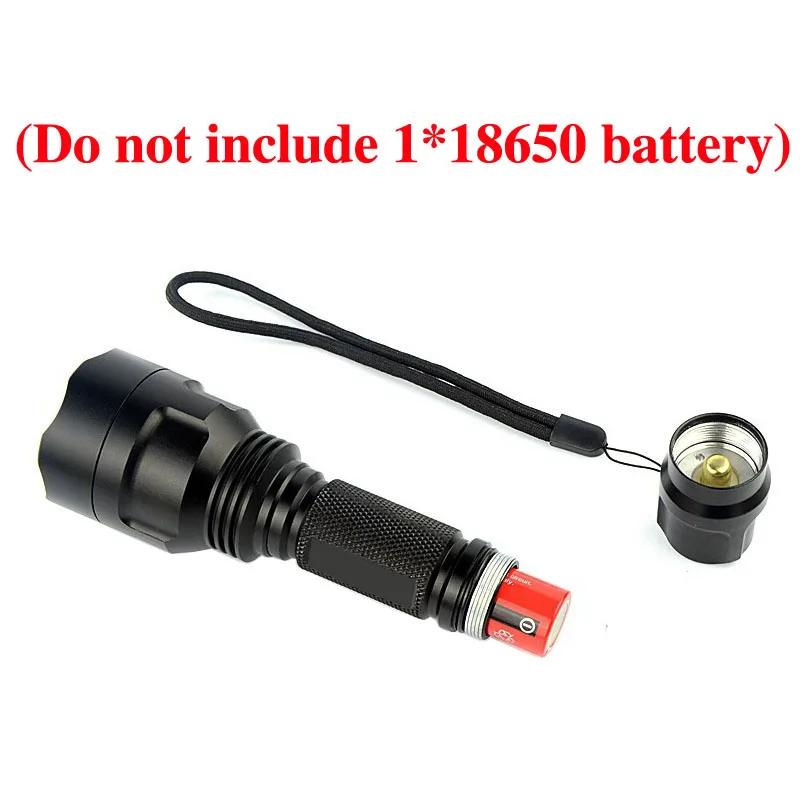Светодиодный фонарик C8 cree T6 2000 лм 1 режим для кемпинга без аккумулятора 18650|flashlight