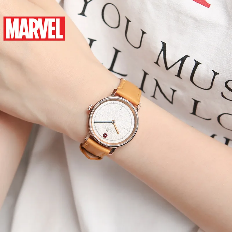 Часы женские с кожаным ремешком роскошные модные простые повседневные круглые