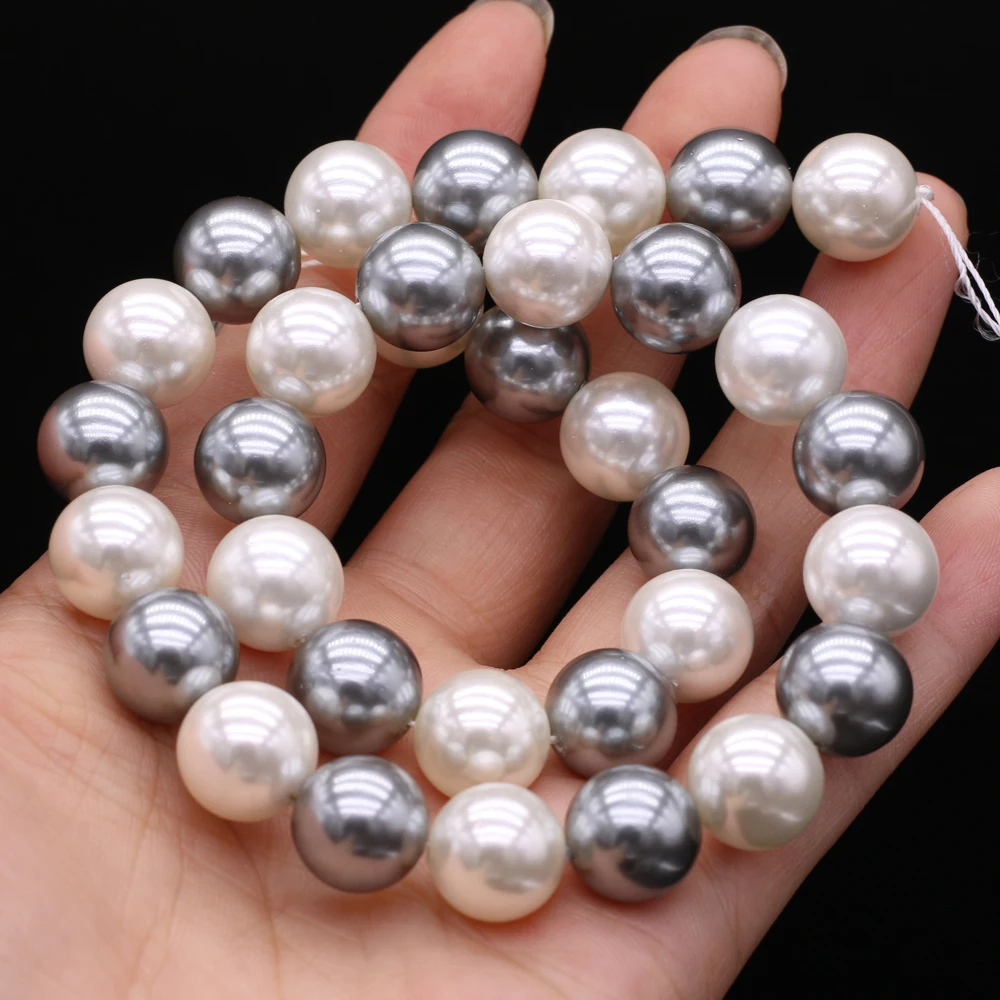 

Natural Shell Mother-of-pearl Round Mixed Dispersion Spacer Beads for Jewelry Making DIY Necklace Bracelet Earring Accessories