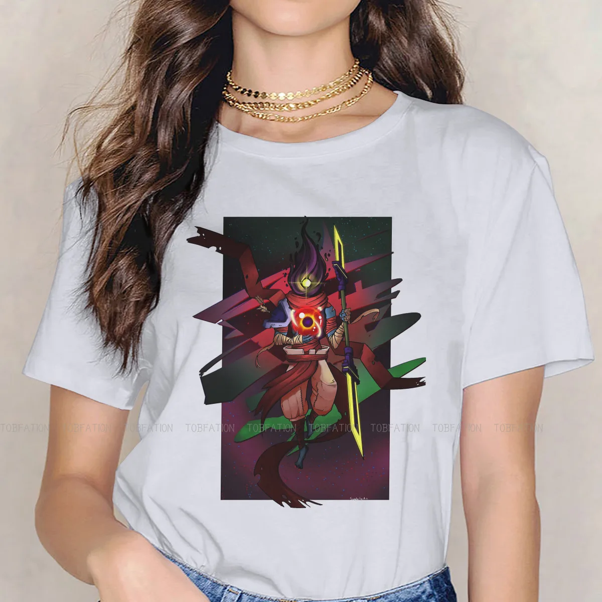 

Symmetrical Unique TShirt for Girl Dead Cells Roguevania Video Game Creative 4XL 5XL Gift Idea T Shirt Stuff Ofertas