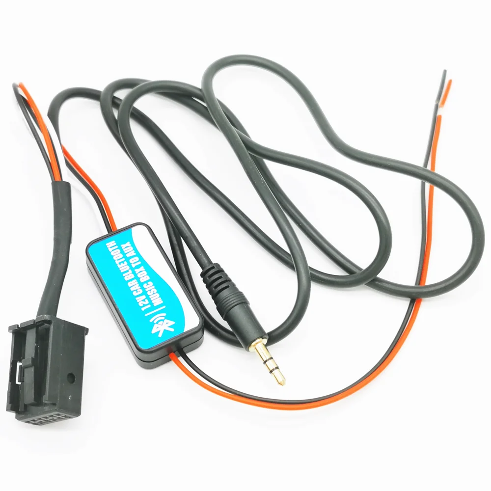 Черный пластиковый модуль порта с 12 контактами для Bluetooth, Aux, радиокабеля и адаптера приемника для Ford Focus, 6000CD, Mondeo, Fiesta, Fusion, Galaxy.