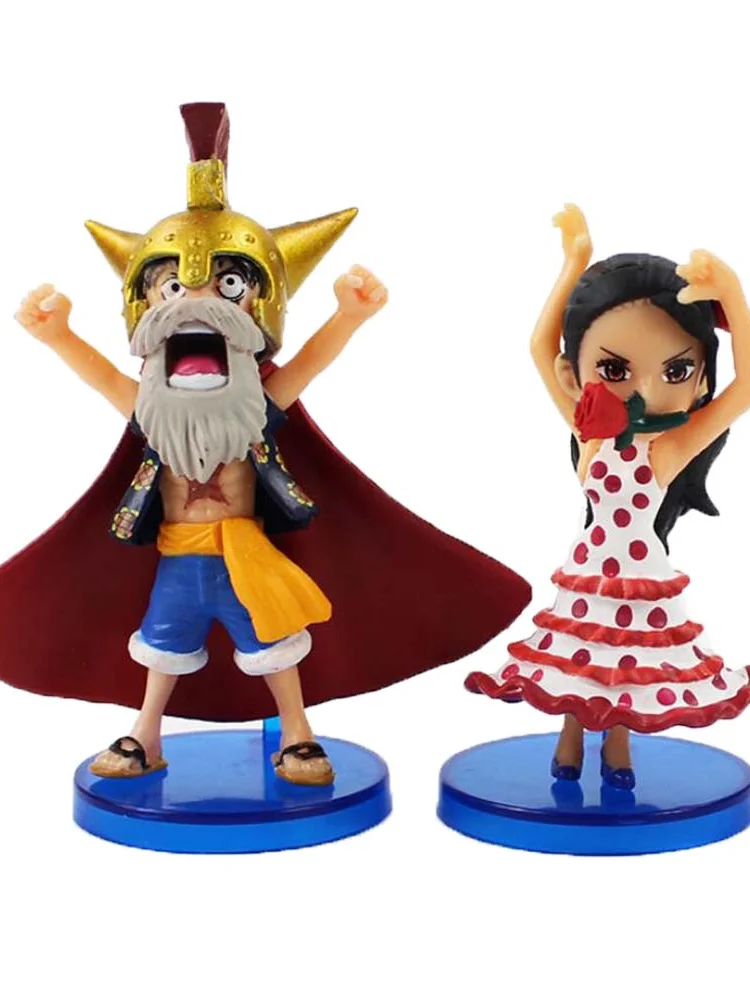 

6pcs/set Anime One Piece Figurine Luffy Chopper Rebecca Bartolomeo Robin PVC Action Figure Model Toy Doll Birthday Gift for Kids