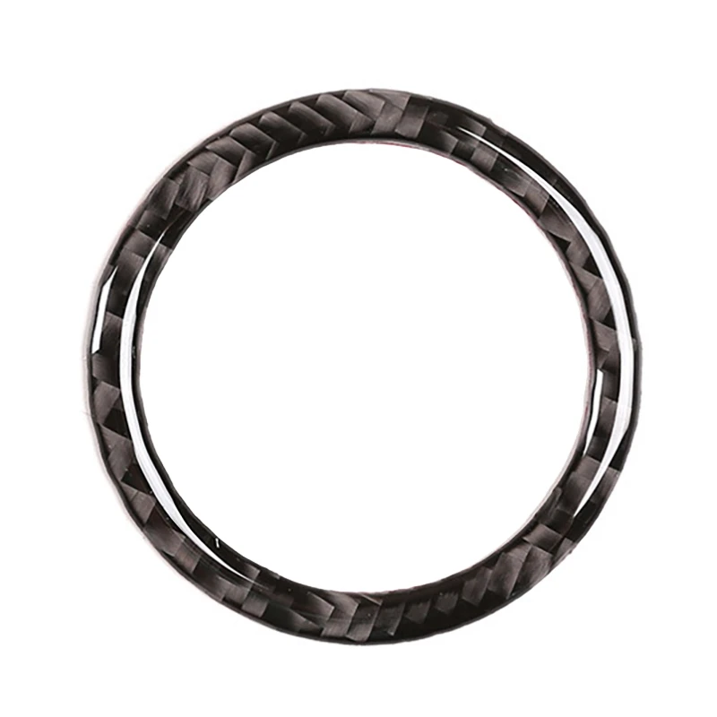 

New Soft Carbon Fiber Engine Start Stop Switch Button Cover Trim for BMW 5 Series E60/E61 2004-2010