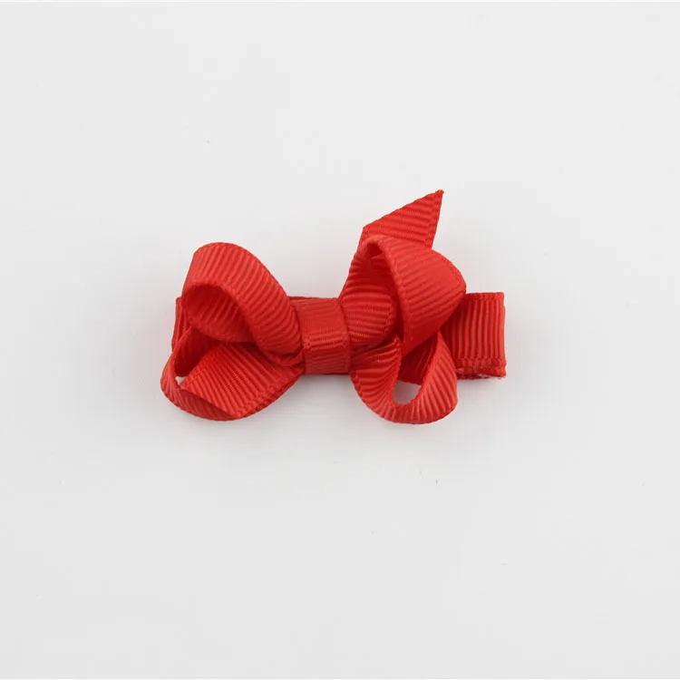 1 шт. детское платье банты, заколки для волос Grosgrain ленты заколки для волос аксессуары для волос 1801ZYAA1724 - Цвет: a15 Bright Red