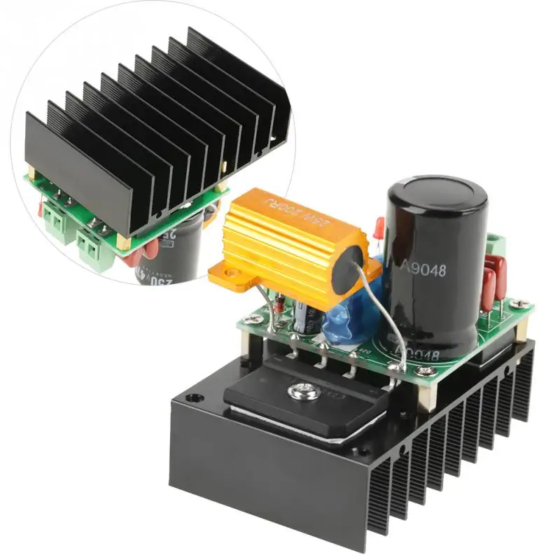 Контроллер скорости двигателя Φ 24V 48V 110V 400W регулятор щеточного контроллер