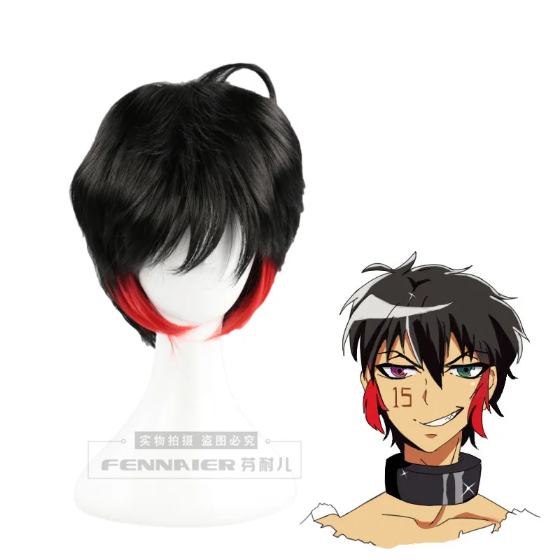 Nanbaka задержание дома Jyugo 15 35 см короткие черные красные смешанные цвета