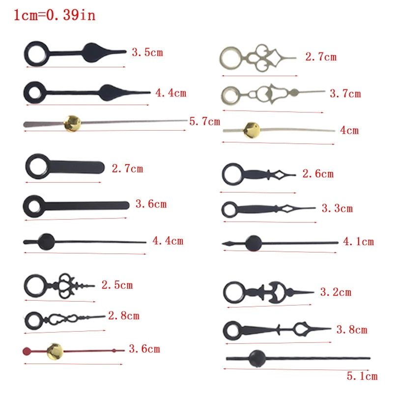 

2021 New 2 Pieces High Torque Wall Clock Movement Mechanism with 6 Different Pairs Hands