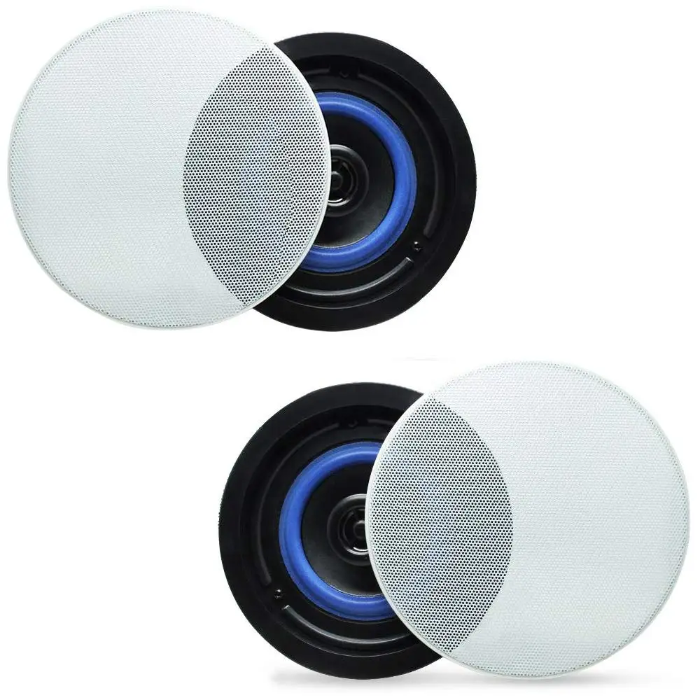 

160 Watts 2 Way Ceiling Speakers System Wall Mount Speaker For Bathroom, Home,Kitchen,Living Room,Office