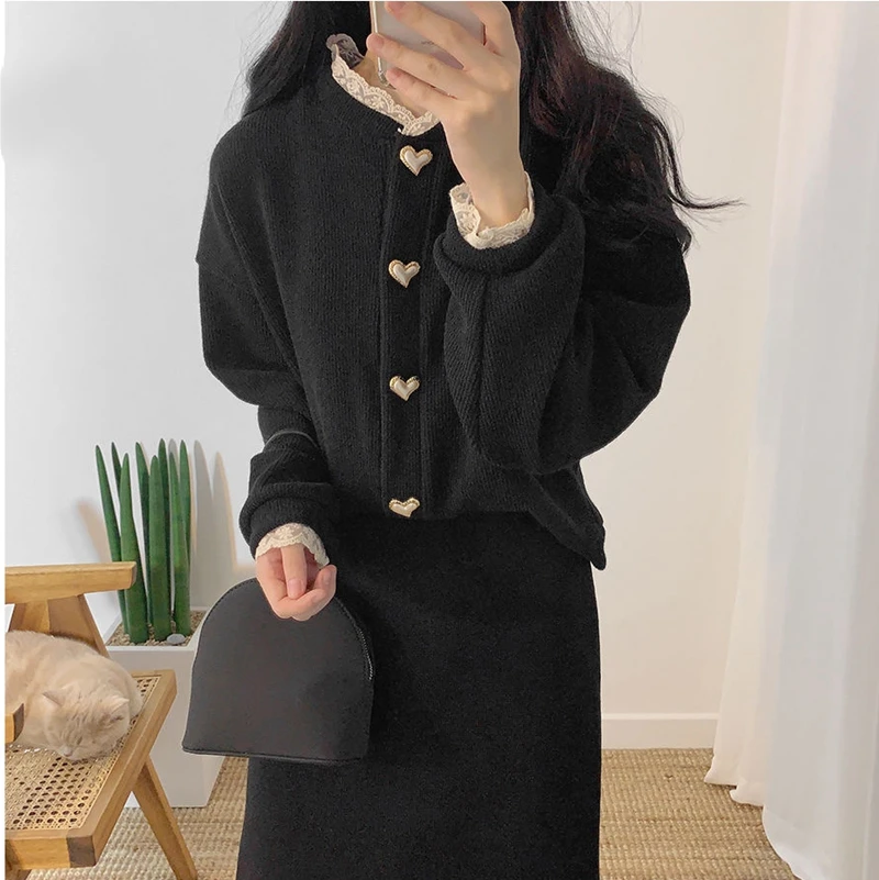 RealSheWinter женский кардиган с круглым вырезом без рукавов на пуговицах Однотонный