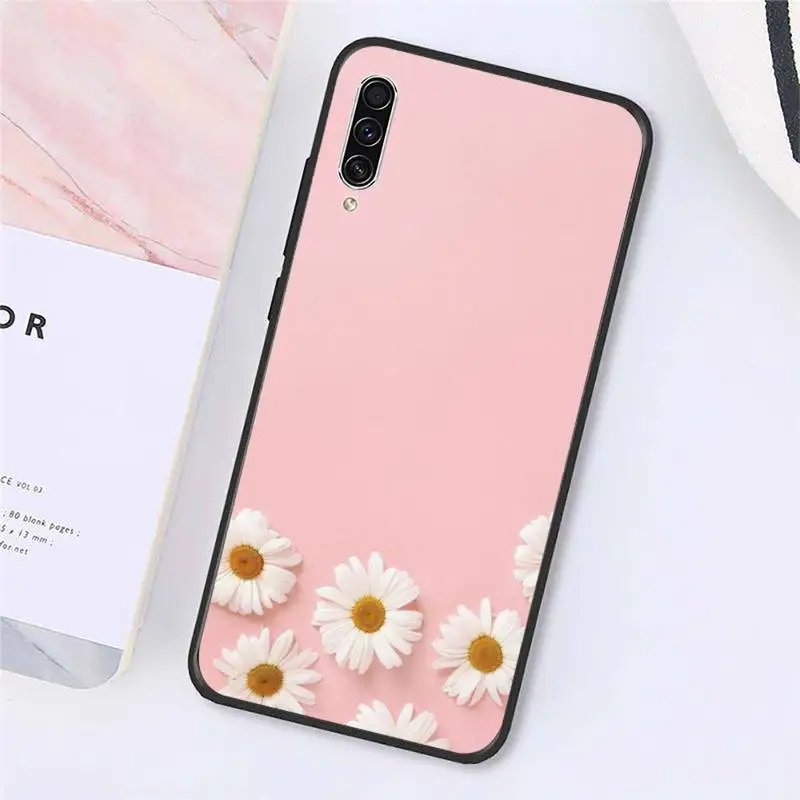 

tulip flower art pattern Phone Case For Samsung galaxy S 9 10 20 A 10 21 30 31 40 50 51 71 s note 20 j 4 2018 plus Luxury brand