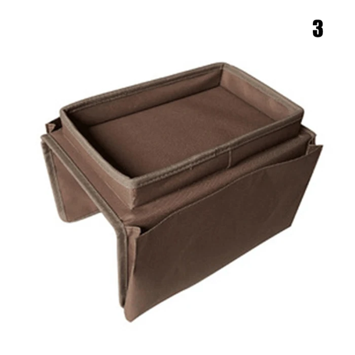 

4 Pockets Storage Bag Sofa Handrail Tray Table Mat Couch Arm Rest Organizer Couch Table Top Holder Remote Control Organizer Bag