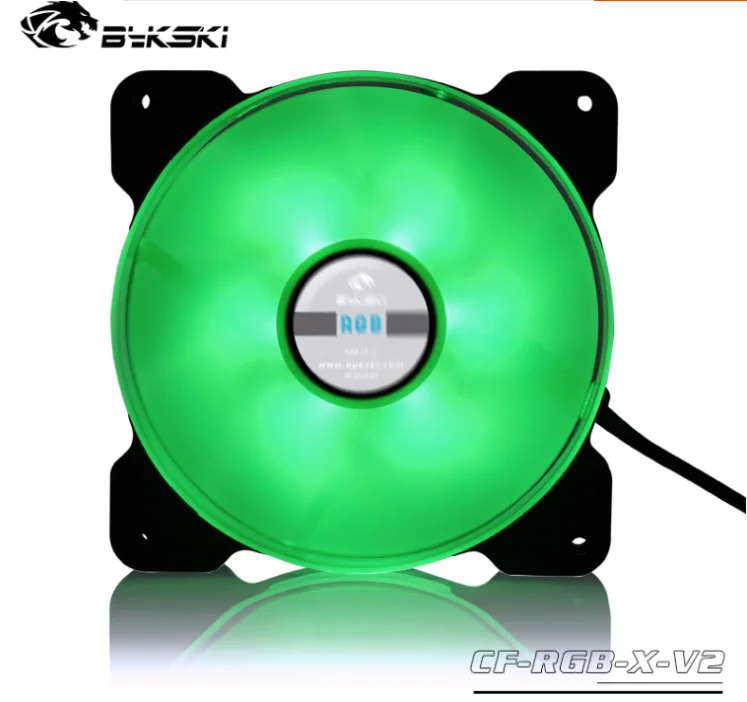 Bykski RGB вентилятор цветной Halo 12 см светящийся тихий материнская плата AURA SYNC 12В