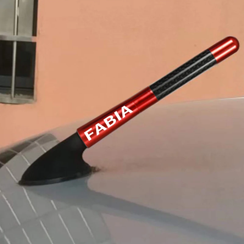 Короткая радиоантенна из углеродного волокна 12 см для Skoda Octavia Fabia Rapid Yeti Kodiaq -