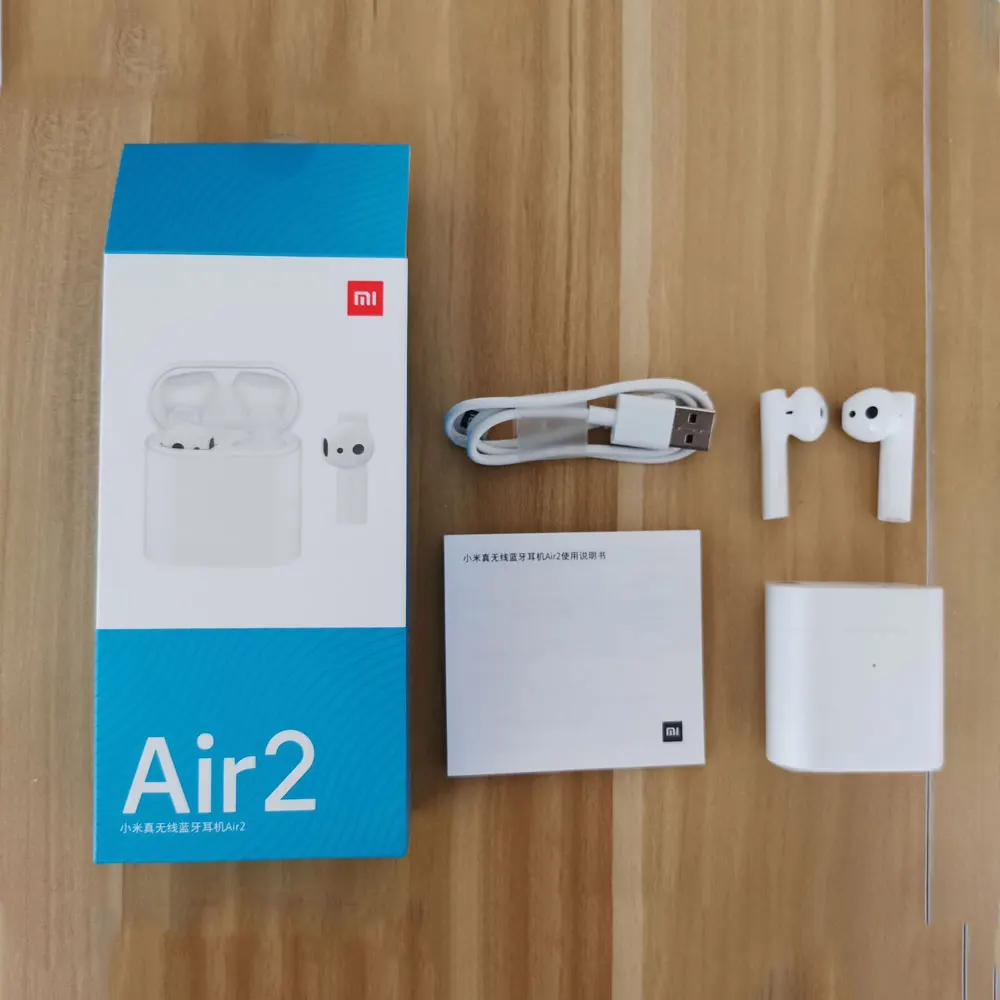 Оригинальные беспроводные наушники Xiaomi Air 2 TWS Bluetooth 2 LHDC HD 14,2 мм с двойным микрофоном ENC автоматическая пауза управление нажатием Airdots Pro 2