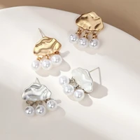 classic simulated pearl cloud rain shaped stud earrings for women female wedding party wholesale fashion jewelry