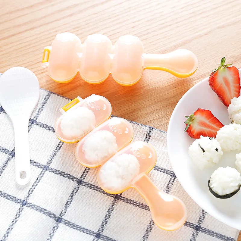 

2PCS Creativity Rice Ball Molds Sushi Mold Maker DIY Sushi Maker Onigiri Rice Mold Kitchen Sushi Making Tools Bento Accessories