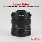 Наклейка для объектива Laowa 7,5 F2.0 M43 премиум-класса, 7,5 мм F2.0 Micro 43