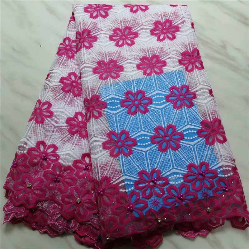 Новинка 2019 синяя африканская кружевная ткань из гипюра Высококачественная