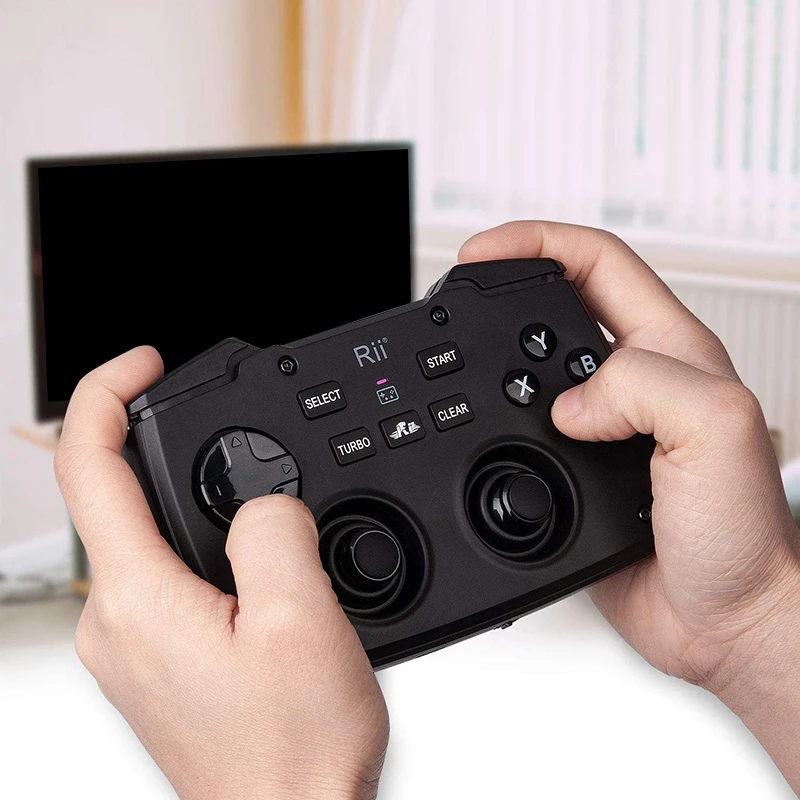 Беспроводной портативный игровой контроллер Rii RK707 2 4 ГГц клавиатура мышь