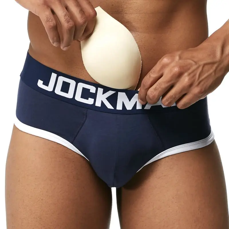 Трусы брифы JOCKMAIL мужские брендовые с передней планкой эффект пуш ап нижнее белье