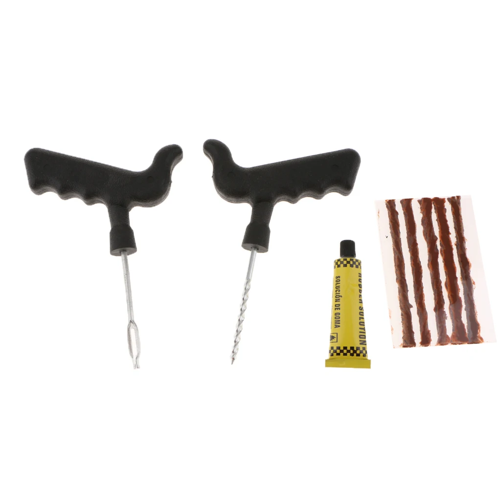 

Car Auto Tubeless Tyre Puncture Repair Kit Tire Seal Strip Plug Motorcycle
