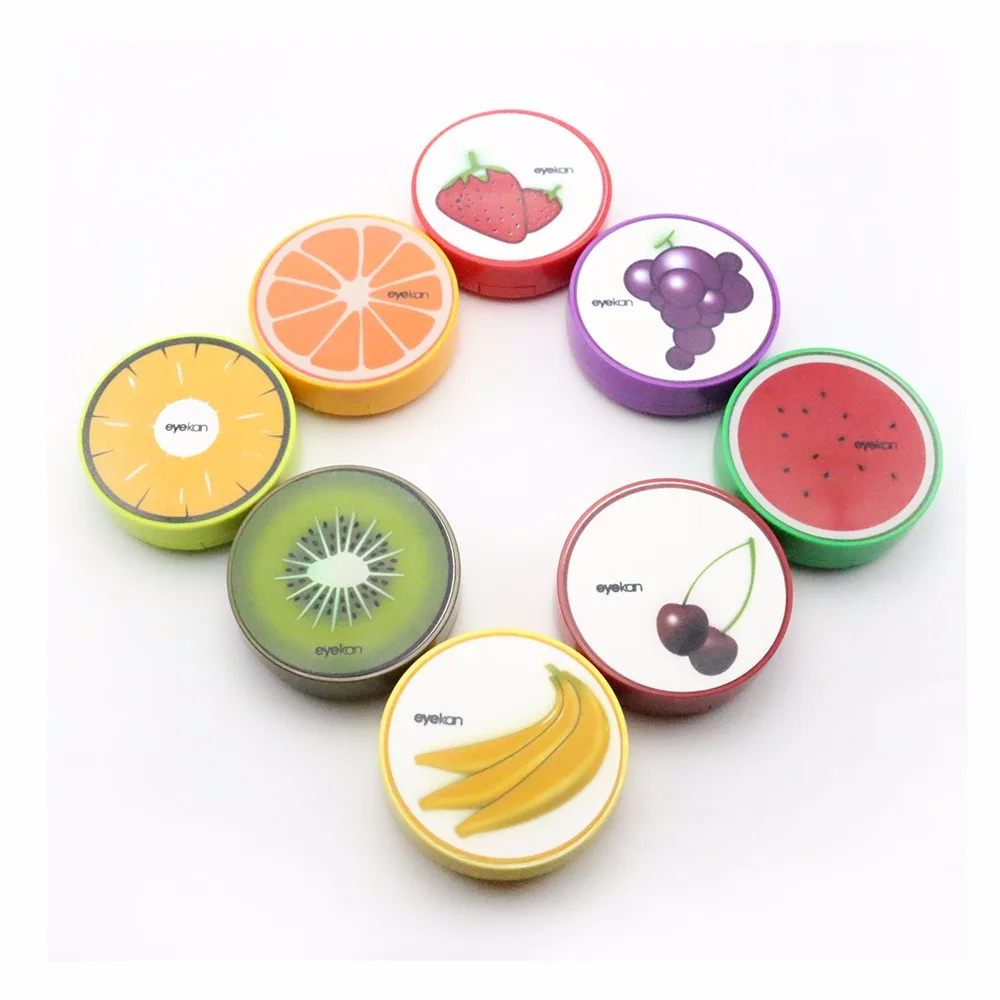 1 шт. путешествия Карманный фрукты Стиль Замочите хранения контактные линзы