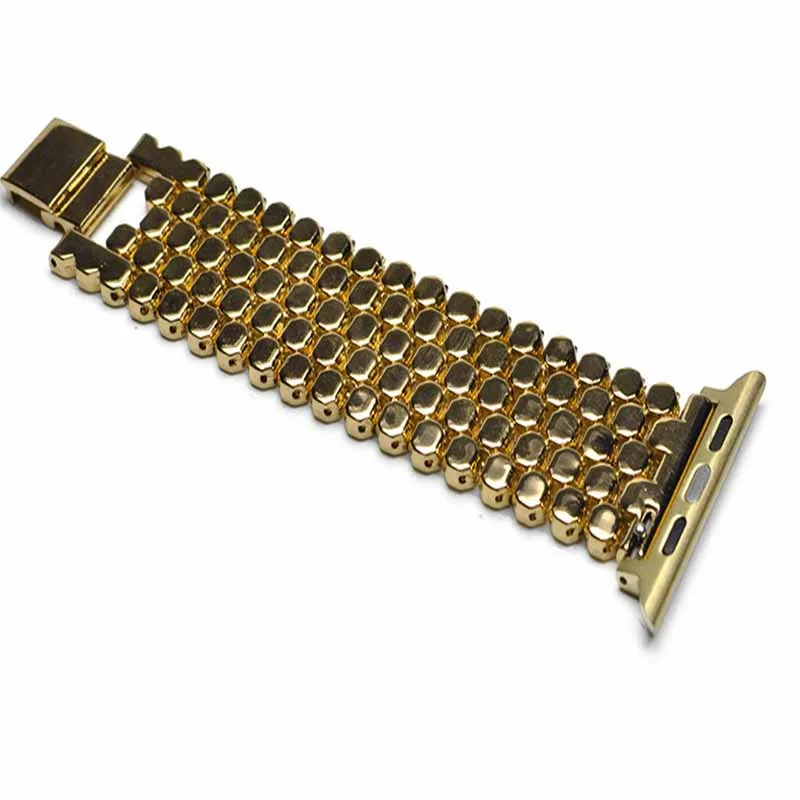 Apple Watch с 38 мм 40 мм 42 мм 44 мм модный Fishscale стиль ремешок из нержавеющей стали для Iwatch 1 2 3 4 ремешок браслет ремешок