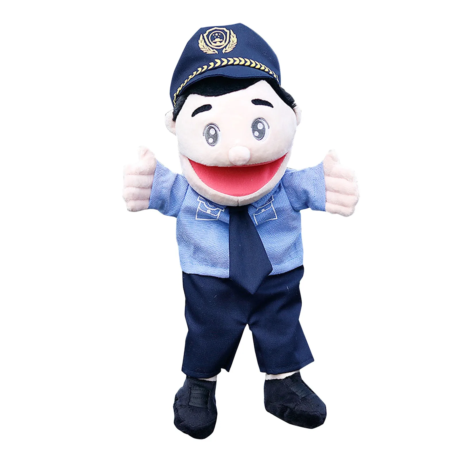 Полиции с открытым носом перчатки куклы Детский сад показать маме Ventriloquist