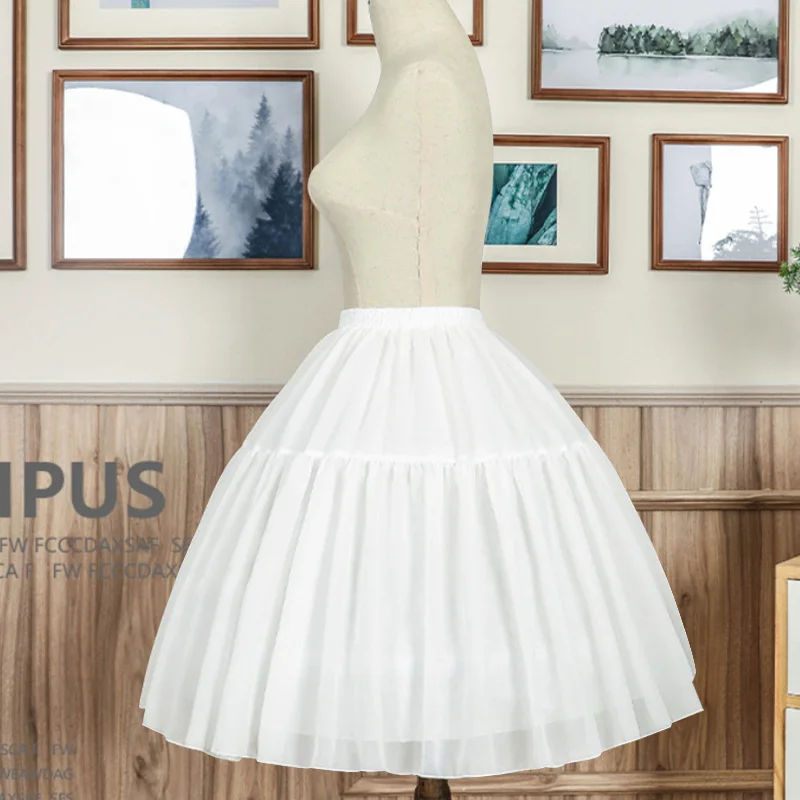 Регулируемая линия бальное платье кринолин нижняя юбка косплей короткая женская