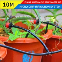 watering garden hose kits 1 set micro drip irrigation system diy plant automatic 10m self with adjustable dripper connector