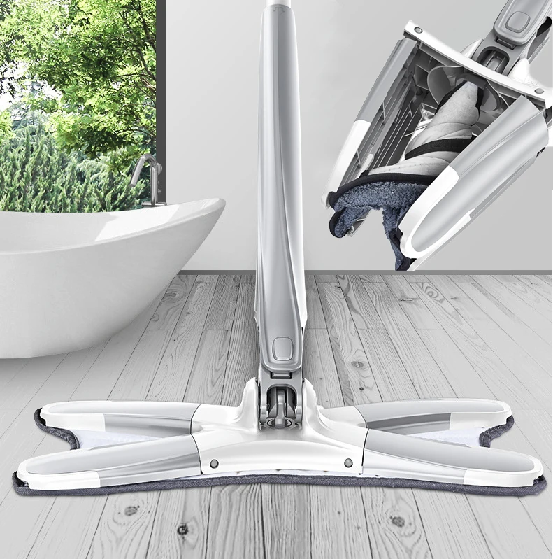  Тип микрофибры Швабра для пола со шваброй ткань Замена Ручная стирка плоская