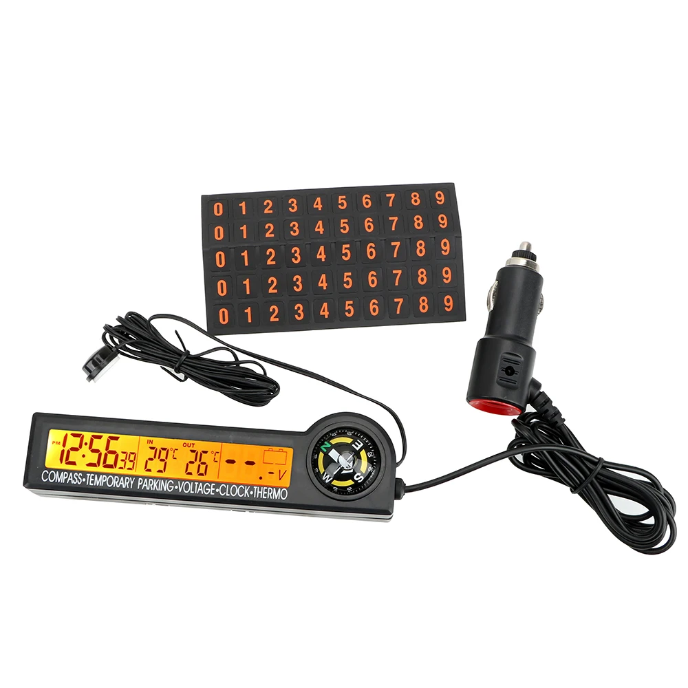 Временная парковочная карта YOSOLO 5 в 1 многофункциональные часы календарь-компас