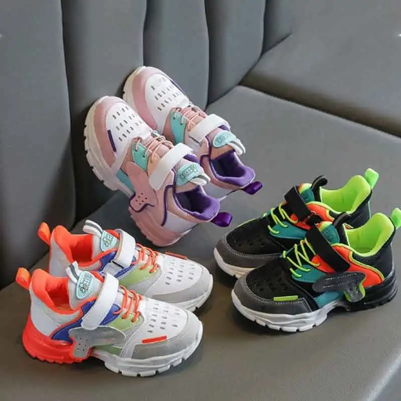 

Children Casual Sports Shoes Boys Girls Spring Autumn Fashion Colorful Trend Student Sneakers Anti-skid Trainers Shoes Size27-37