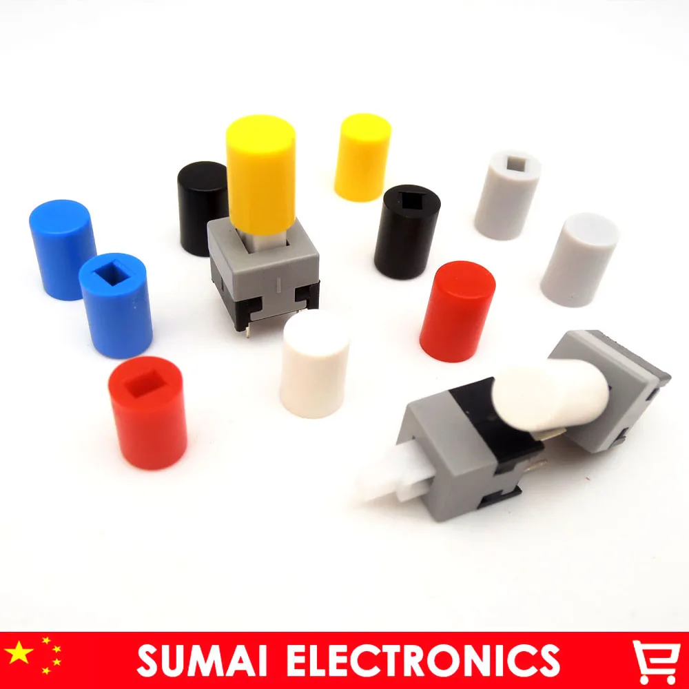 Тактильный кнопочный переключатель 100x8 5 мм + Кнопочный колпачок