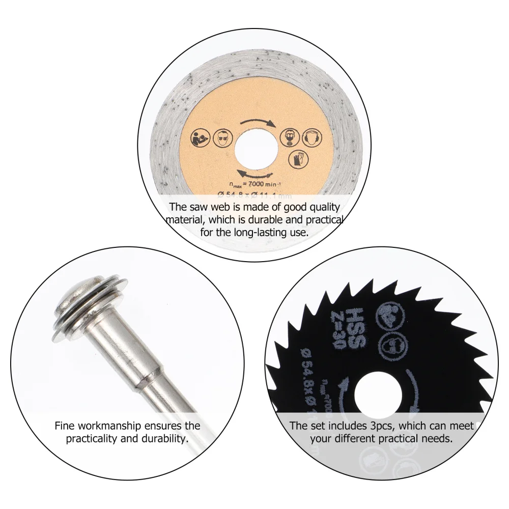 

1 Set Saws Cutting Accessories High-speed Webs Wood Sturdy Cutting Tool