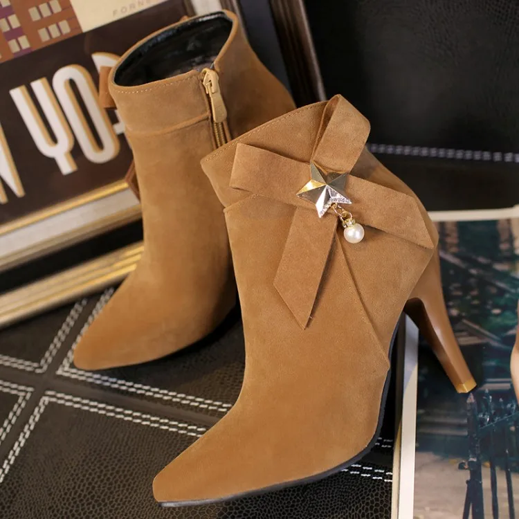 Сапоги больших размеров-15 Женская обувь Женские ботильоны ботинки зимняя