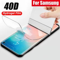 50pcs screen protector for samsung galaxy s21 s20 s10 s9 s8 plus 5g film soft hydrogel film for samsung note 10 9 plus s21 ultra