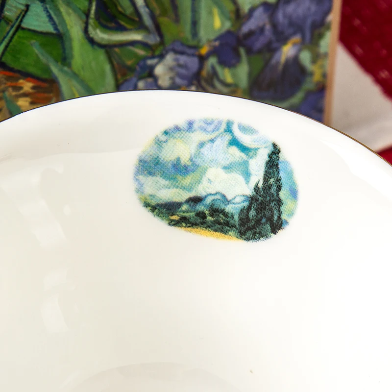 Набор кофейных чашек с рисунком Ван Гога Подарочная коробка и изысканная