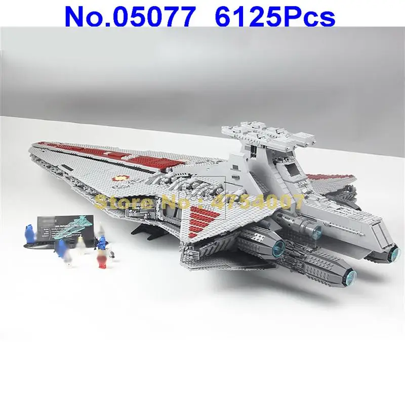 6125 шт Звездные войны moc ucs Республика Звездный Разрушитель крейсер st04 строительные блоки игрушки