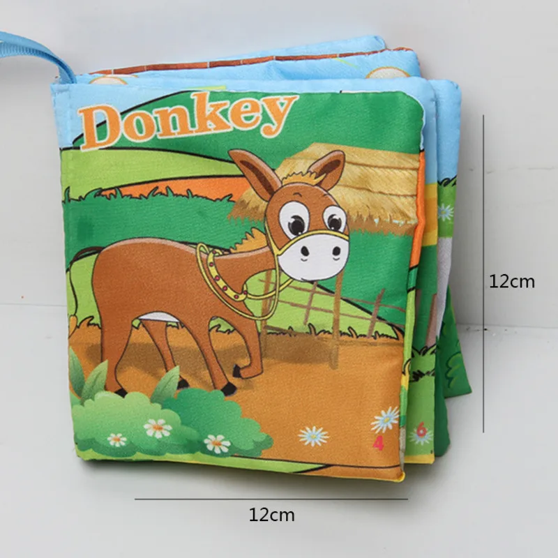 

Animals Fruits Foods Vegetables Cognize Series Soft Cloth Books Baby Early Development Children Toys Book For Kids 0-36 Months
