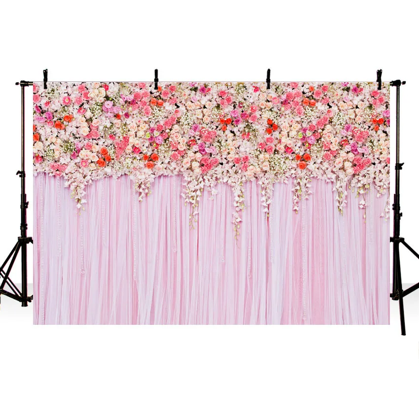 

Фон для фотосъемки на День святого Валентина с изображением цветов компьютерная печать свадебные фоны для фотостудии