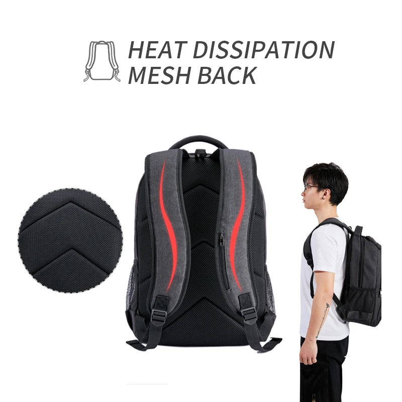 Повседневный Рюкзак KALIDI для ноутбука мужской и женский модный Школьный рюкзак 15 6