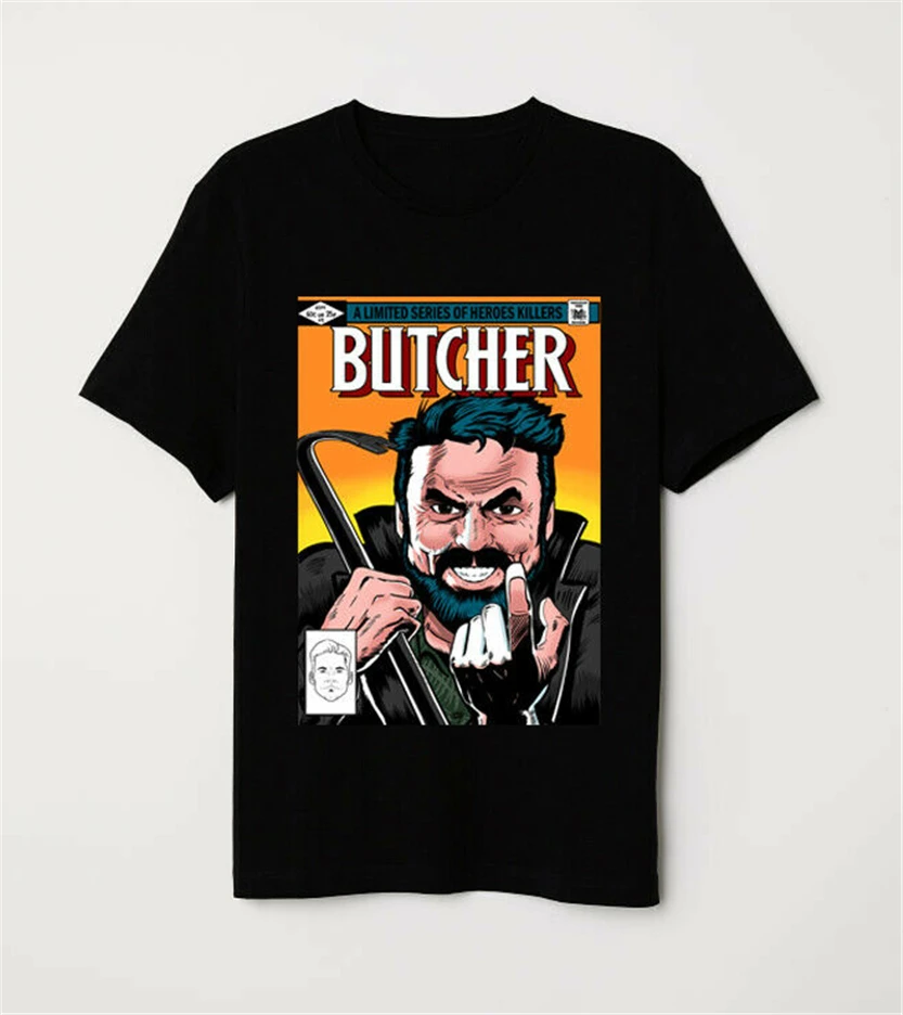 Billy Butcher The Seven Heroes Killer чехол с героями комиксов пародия черная футболка из дышащей