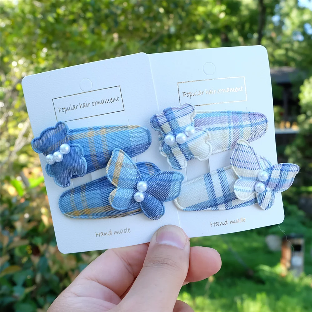 2 шт./компл. заколки для волос в виде медведя и бабочки |