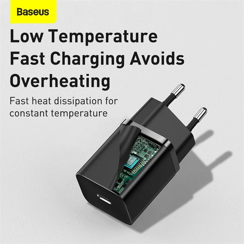 baseus 30w pd super si usb c charger for iphone 12 pro max fast charging portable phone charger for samsung xiaomi huawei free global shipping