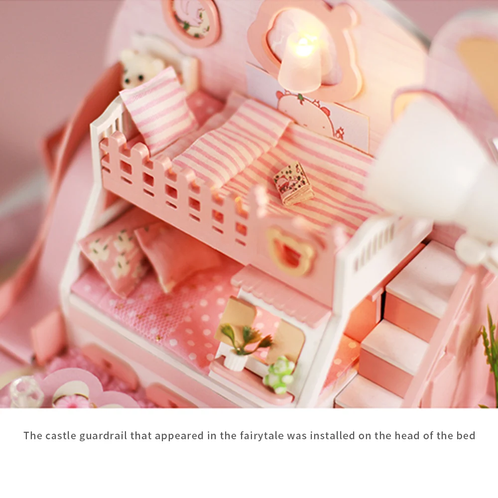 Собранная Модель сделай сам розового чердака игрушка ручной работы