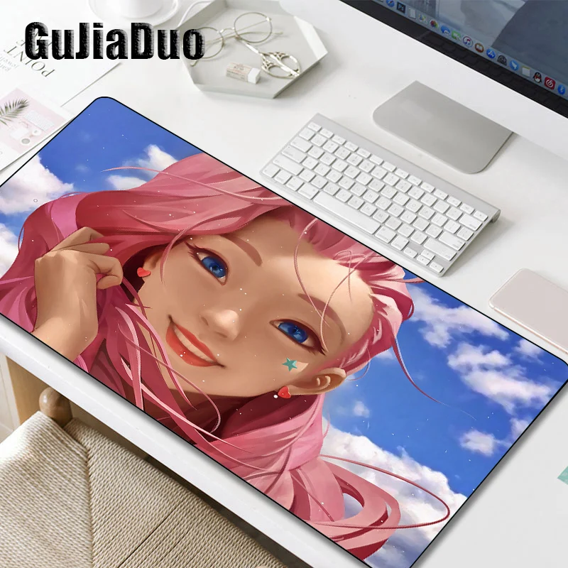 

League of Legends Seraphine Mouse Pad Cute Girl Notebook Desk Mat Gaming Hoom Accessories Gamer Keyboard Kawaii Anime Mousepad